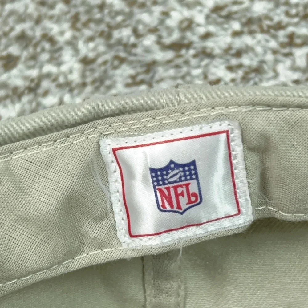 Miami Dolphins Hat Cap Strap‎ Back Mens One Size Beige NFL Football NFL Logo